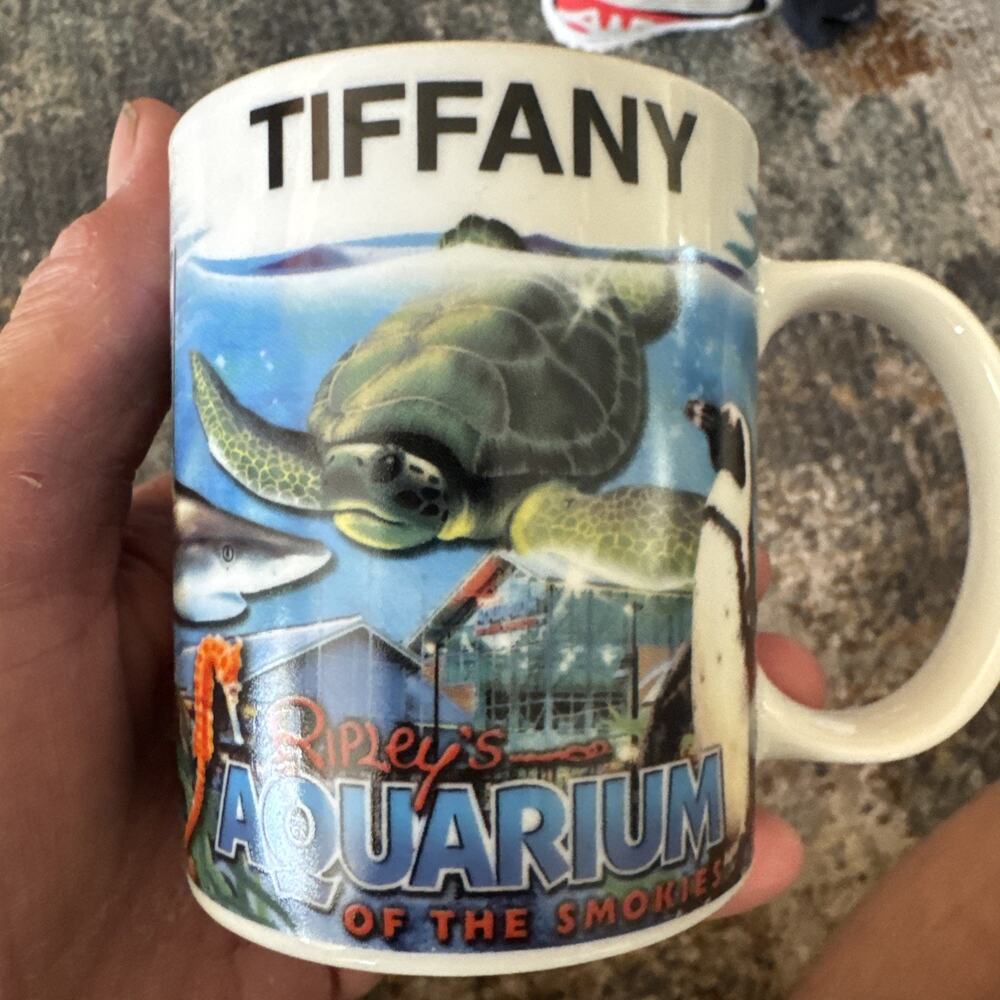 Ripley's Aquarium of The Smokies Personalized Coffee Cup Name Tiffany